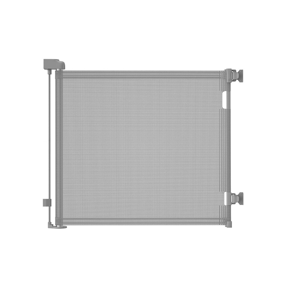 Veraste Retractable Baby Gate for Doorways and Stairs, 33 Tall Grey, 33"x55"